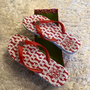 Tory Burch Sandals Red Lobster- Size 8